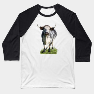 Longhorn Cow Baseball T-Shirt